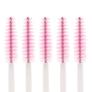 Spazzolino per ciglia, bianco-rosa