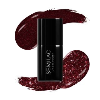 Semilac smalto per unghie #393 Sparkling Black Cherry