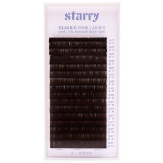 Ciglia marrone scuro D 0,1 MIX 7-14mm