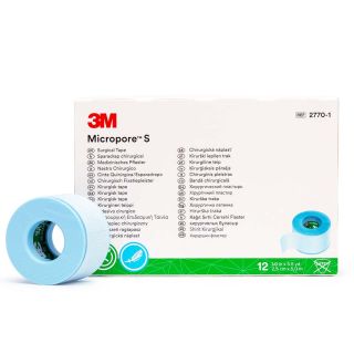 3M Micropore S nastro in silicone 25mm, 12pz. 0 Starry ciglia