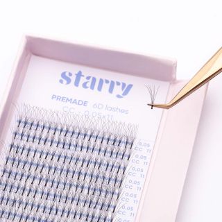 6D Ciglia Volume pre-fatte CC 0,07 (320 ventagli) 0 Starry ciglia