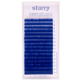 Ciglia blu D 0.07 MIX 7-14mm 0 Starry ciglia