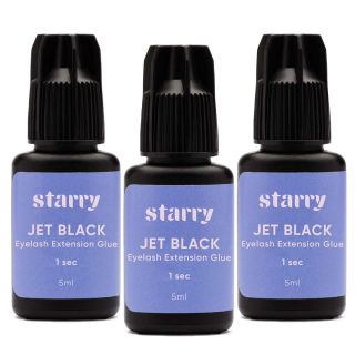 Colla extension ciglia JET BLACK 3 pz. 0 Starry ciglia