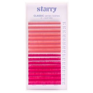 Ciglia rosa / cremisi C 0,07 MIX 7-13mm 0 Starry ciglia