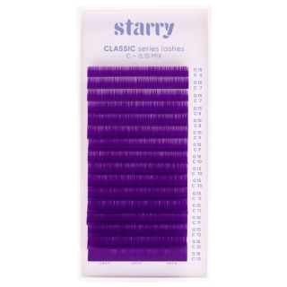 Ciglia viola C 0,15mm MIX 6-13mm 0 Starry ciglia