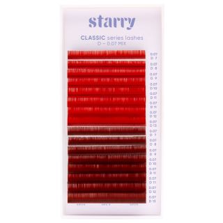 Ciglia rosso / rosso scuro D 0,07 MIX 7-13mm
