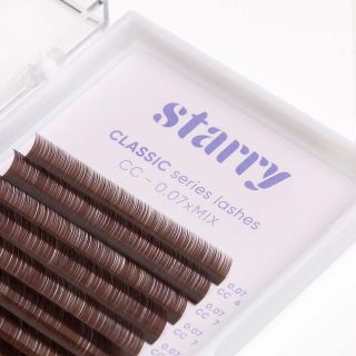 Ciglia marroni C 0,1 MIX 6-13mm 0 Starry ciglia