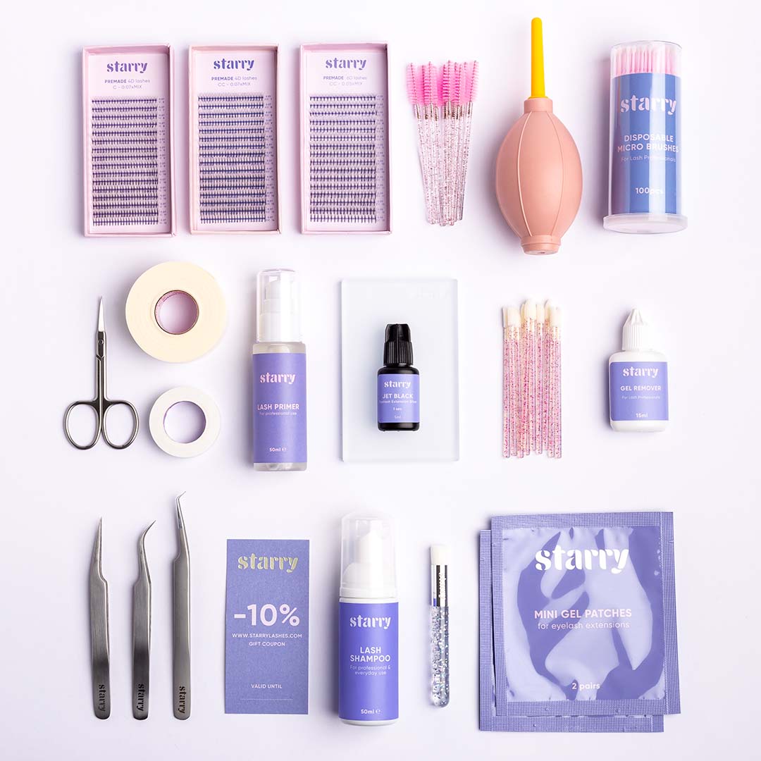 Sset di ciglia prefatte 